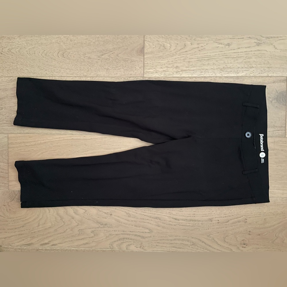 Betabrand dress pant yoga pants crop black S petite